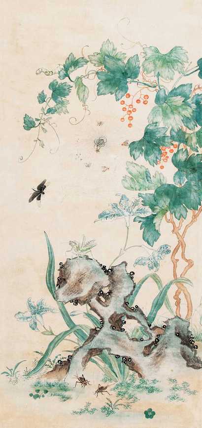 佚名 花卉草虫 立轴